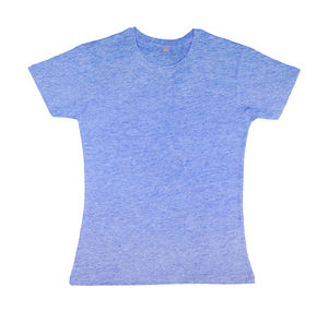Bijogo | T Shirt publicitaire pour femme Bleu chiné 1