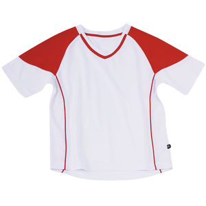 Boyu | T Shirt publicitaire pour homme Blanc Rouge