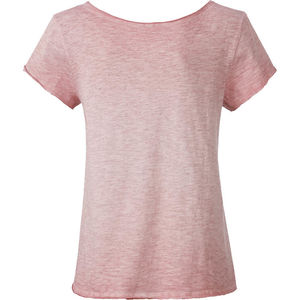 Buffe | T Shirt publicitaire pour femme Rose pastèle 1