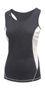 Byme | T Shirt publicitaire pour femme Bleu marine Blanc