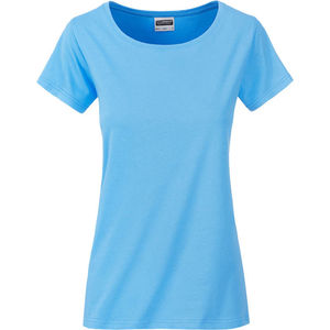 Ceky | T Shirt publicitaire pour femme Bleu ciel