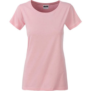 Ceky | T Shirt publicitaire pour femme Rose pastèle