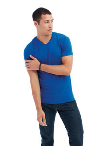 Clive V-Neck | T Shirt publicitaire pour homme Bleu 1