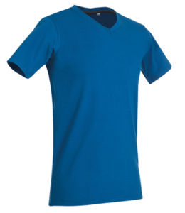 Clive V-Neck | T Shirt publicitaire pour homme Bleu 2