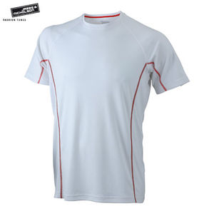 Cowi | T Shirt publicitaire pour homme Blanc Rouge
