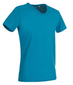 Cura | T Shirt publicitaire pour homme Bleu Hawaii 1