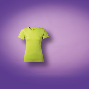Curro | T Shirt publicitaire pour femme Vert citron 1