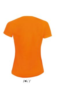 Deko | T Shirt publicitaire pour femme Orange Fluo 2