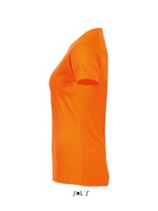 Deko | T Shirt publicitaire pour femme Orange Fluo 3