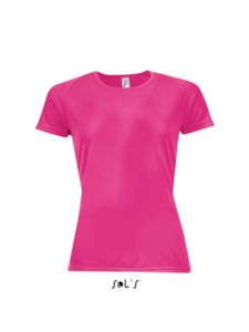 Deko | T Shirt publicitaire pour femme Rose Fluo 2 2