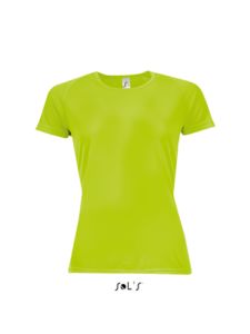 Deko | T Shirt publicitaire pour femme Vert Fluo
