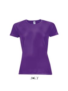 Deko | T Shirt publicitaire pour femme Violet foncé