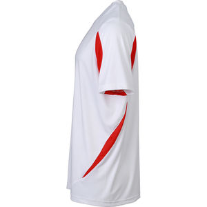 Faxi | T Shirt publicitaire pour homme Blanc Rouge 3