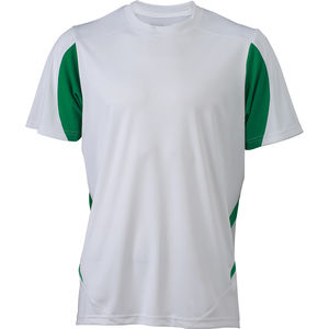 Faxi | T Shirt publicitaire pour homme Blanc Vert