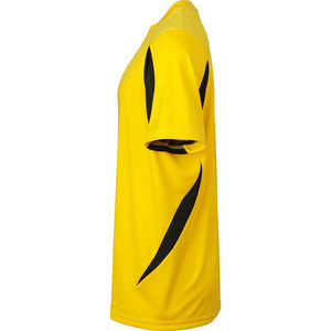 Faxi | T Shirt publicitaire pour homme Jaune Noir 3