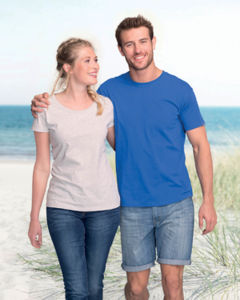 Fipame | T Shirt publicitaire pour femme Gris chiné 2