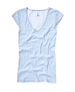 Hino | T Shirt publicitaire pour femme Bleu Poussiereux 1