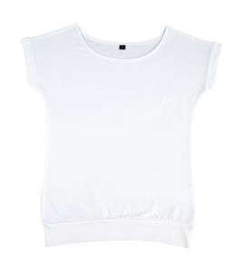 Iafojo | T Shirt publicitaire pour femme Blanc 1