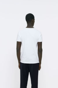 Imagines Vintage | T Shirt publicitaire pour homme Blanc 4
