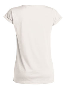 Invents Slub | T Shirt publicitaire pour femme Blanc cassé 12