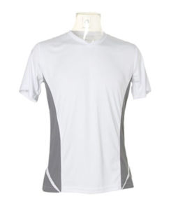 Jaqy | T Shirt publicitaire pour homme Blanc Gris 1