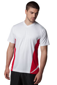 Jaqy | T Shirt publicitaire pour homme Blanc Rouge 1