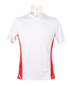 Jaqy | T Shirt publicitaire pour homme Blanc Rouge 2