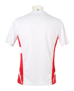 Jaqy | T Shirt publicitaire pour homme Blanc Rouge 3