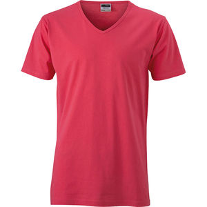 Jewu | T Shirt publicitaire pour homme Framboise