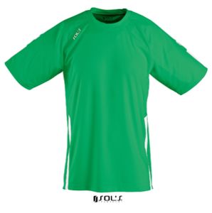 Kefa | T Shirt publicitaire pour enfant Vert Vif Blanc