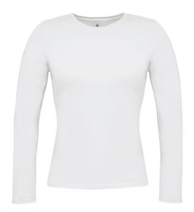 Ladies Langarm | T Shirt publicitaire pour femme Blanc 1