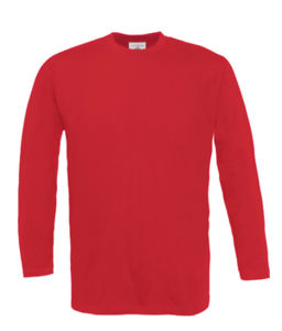 Langarm | T Shirt publicitaire pour homme Rouge foncé 1