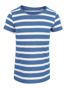 Lines | T Shirt publicitaire pour enfant Blanc Bleu royal 10