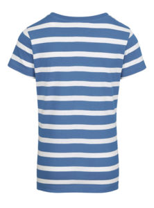 Lines | T Shirt publicitaire pour enfant Blanc Bleu royal 12