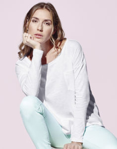 Locusso | T Shirt publicitaire pour femme Blanc 2