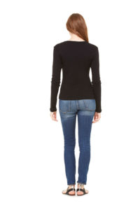 Long | T Shirt publicitaire pour femme Noir 4