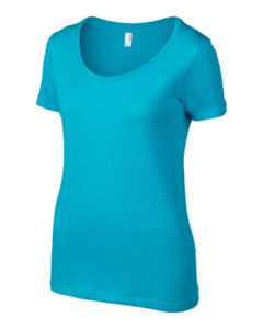 Lorru | T Shirt publicitaire pour femme Bleu Caraibe 2