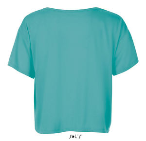 Maeva | T Shirt publicitaire pour femme Bleu caraïbes 1