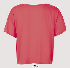 Maeva | T Shirt publicitaire pour femme Corail néon 1