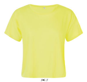 Maeva | T Shirt publicitaire pour femme Jaune néon