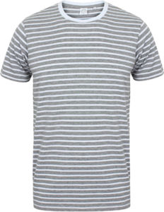 Maloo | T Shirt publicitaire pour homme Gris chiné Blanc