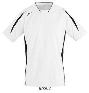 Maracana 2 Kids Ssl | T Shirt publicitaire pour enfant Blanc Noir