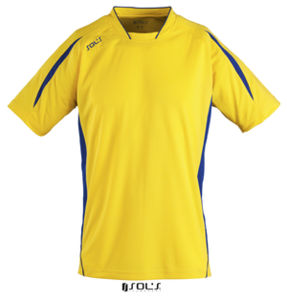 Maracana 2 Kids Ssl | T Shirt publicitaire pour enfant Jaune Citron Bleu royal