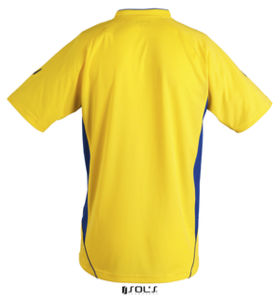 Maracana 2 Kids Ssl | T Shirt publicitaire pour enfant Jaune Citron Bleu royal 1