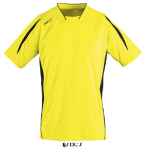 Maracana 2 Kids Ssl | T Shirt publicitaire pour enfant Jaune Citron Noir