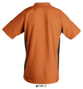 Maracana 2 Kids Ssl | T Shirt publicitaire pour enfant Orange Noir 1