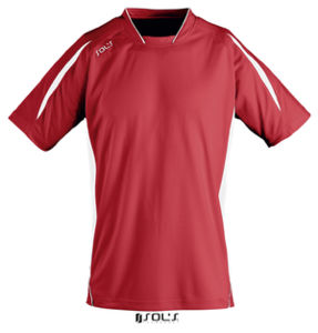 Maracana 2 Kids Ssl | T Shirt publicitaire pour enfant Rouge Blanc