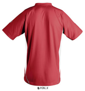 Maracana 2 Kids Ssl | T Shirt publicitaire pour enfant Rouge Blanc 1