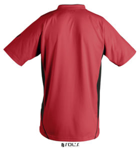 Maracana 2 Kids Ssl | T Shirt publicitaire pour enfant Rouge Noir 1