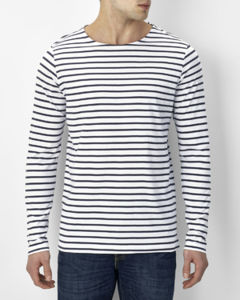 Marine Men | T Shirt publicitaire pour homme Blanc Marine 3